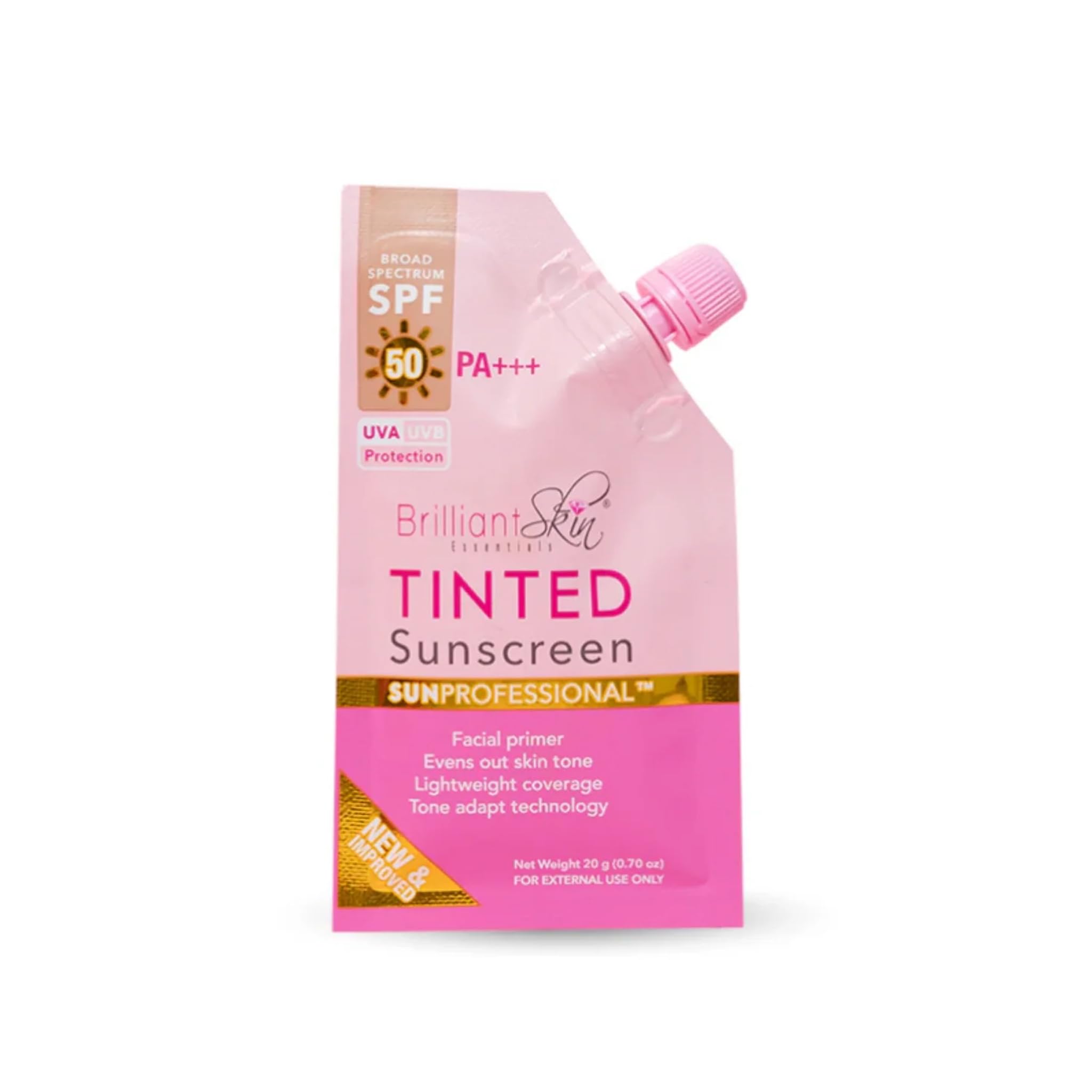 Brilliant Tinted Sunscreen Facial Primer Gel Cream SPF50 – 20g