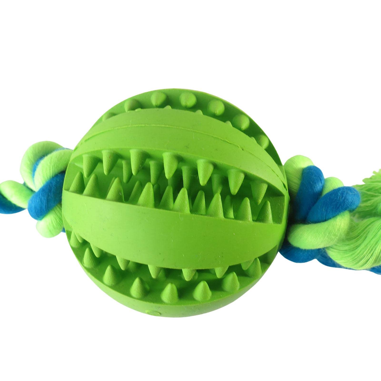 SHCNSJC Hondenspeelgoed Puppy Tandjes Touw Kauwspeelgoed voor Kleine Honden Onverwoestbaar voor Verveling Interactieve Grote Stoere Bal Aan Een Touwen