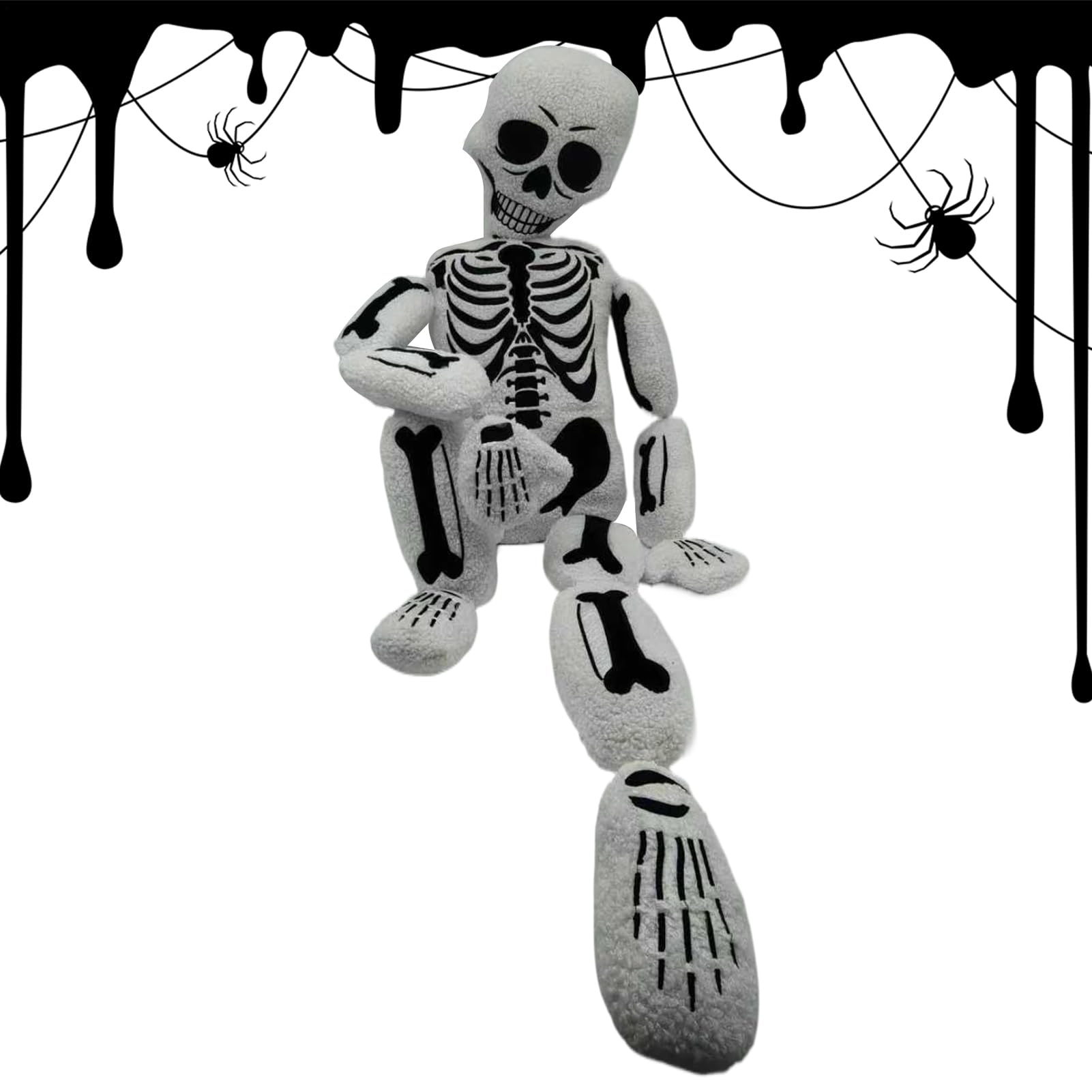 Cuscino decorativo di Halloween Morbida Biancheria Scenica Realistica | Cuscino Corpo Intero Scheletro Umano Halloween Morbidi Ornamenti, Divano, Soggiorno, Appartamento