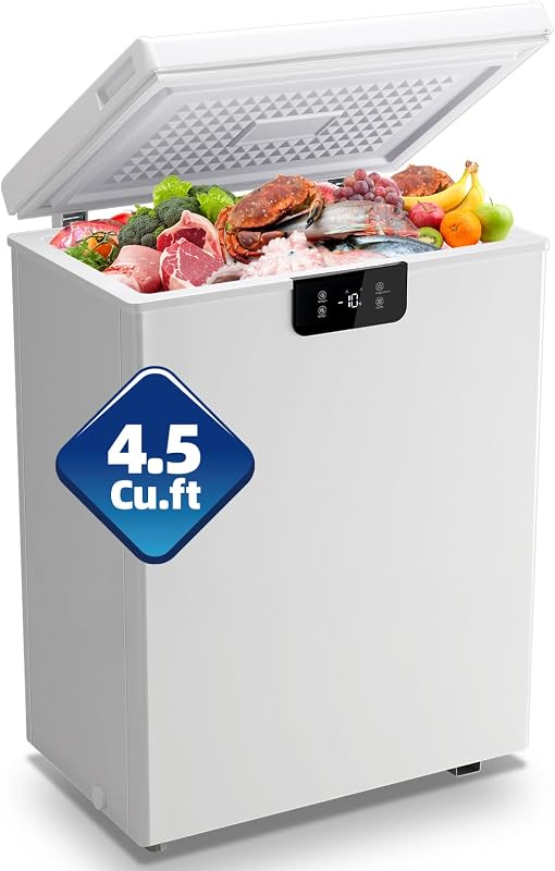 TACOOL 90-white-dianzi 4.5 cu ft Compact Freezer White — 1 of 8