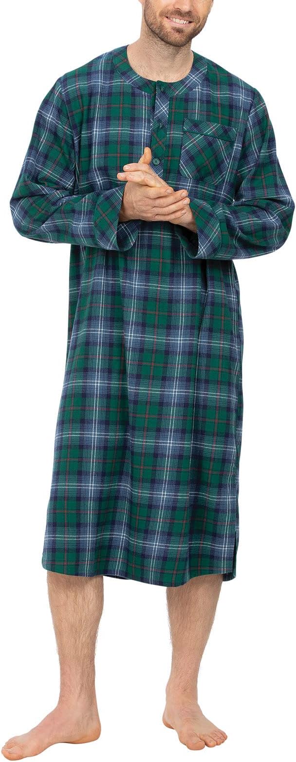 PajamaGram Men's Women Nightgown Night Shirt
