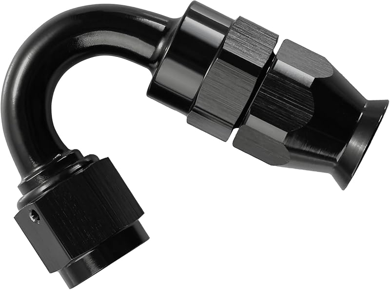 Terminal de mangueira PTFE 10AN EVIL ENERGY 150° em alumínio 6061-T6 – 1 unidade