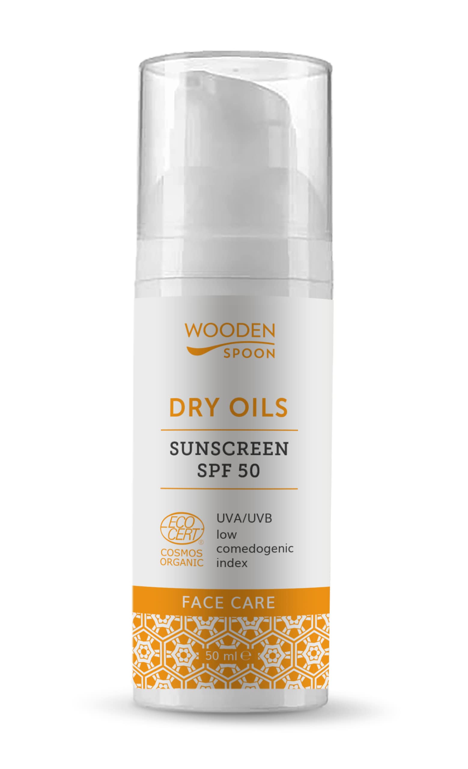 Organic Certifed Sunscreen Facial Lotion - 50 ml - 50 SPF - Index bajo comedogenic - Minfilters - Con invisible zinc