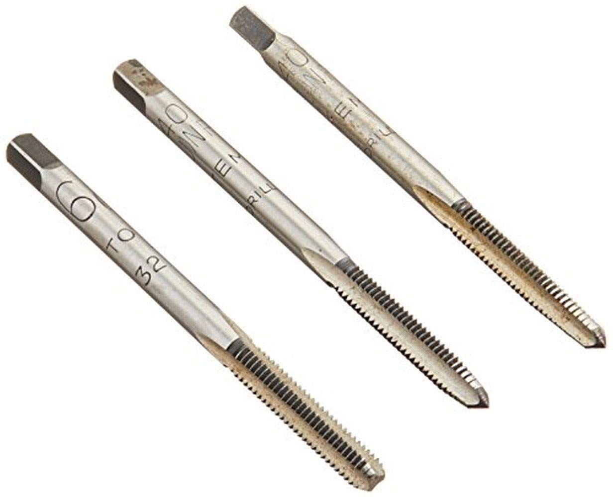 Alfa Tools CSHTS70513 6-40 Carbon Steel Hand Tap Set Taper/Plug/Bottom