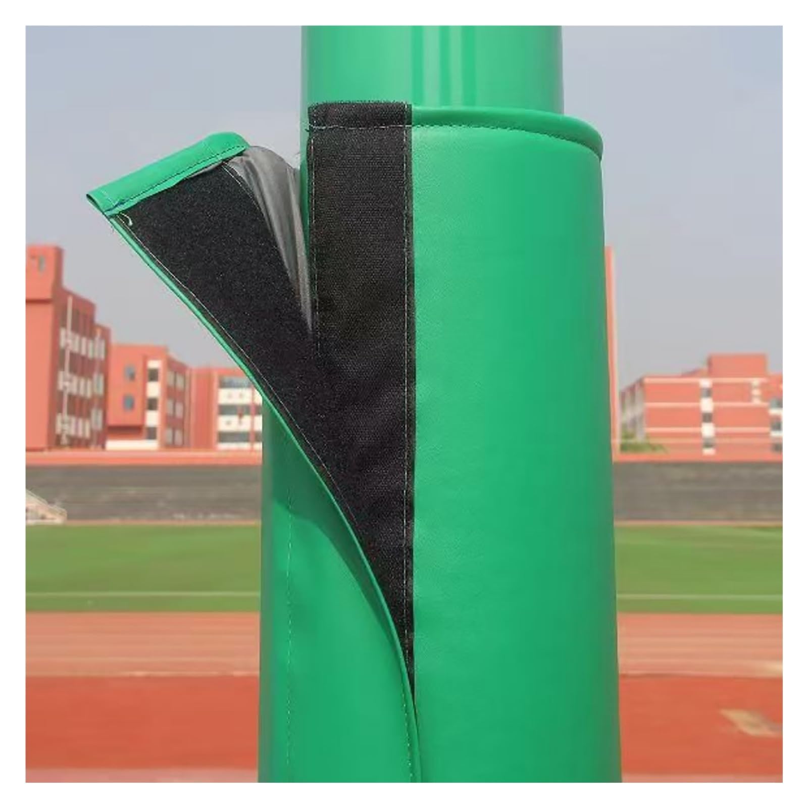 WAHHWF Custom Basketball Hoop Post Padding, Basement Support Pole Wrap Column Cover, All-weather Circular Upright Rod Protective Pads(Green,Dia 7" pole)