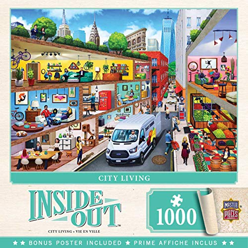 MasterPieces Inside Out City Living 1000 Piece Jigsaw Puzzle