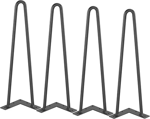 Miniatura 10 de Patas de muebles de horquilla de 16 pulgadas, proyectos de bricolaje para el hogar de metal, mesa de noche, mesa auxiliar, escritorio, capacidad de