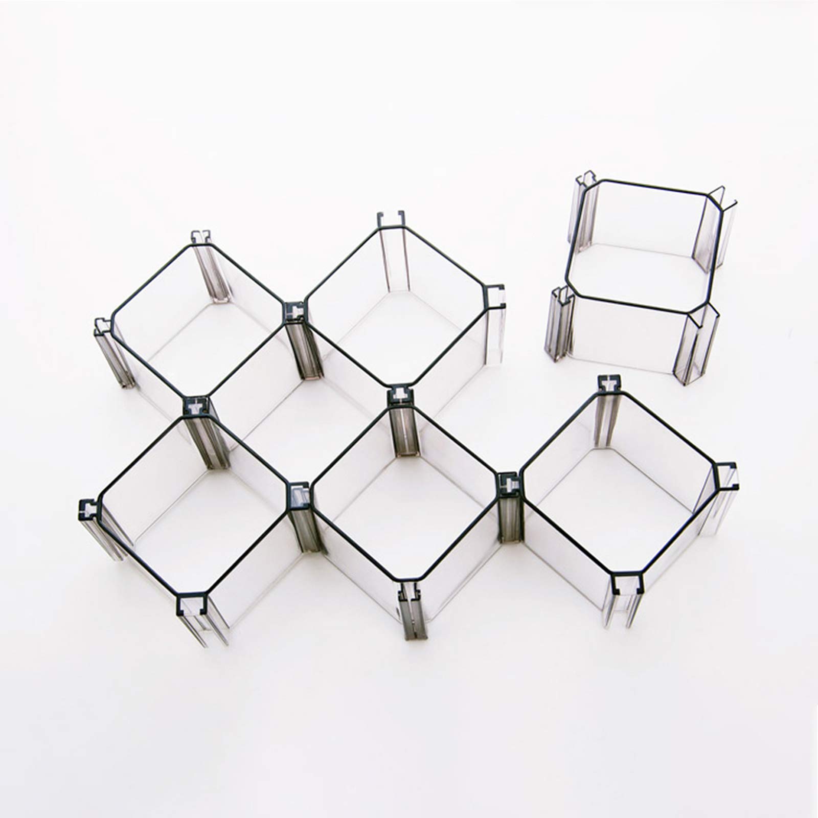 Honeycomb Drawer Organizer, Household Plastic Partition Underwear Socks Bras Ties Belts Scarves Drawer Divider,Creative Combinatiob Divider Cabinet Clapboard Storage Closet for Desk Separator Storage