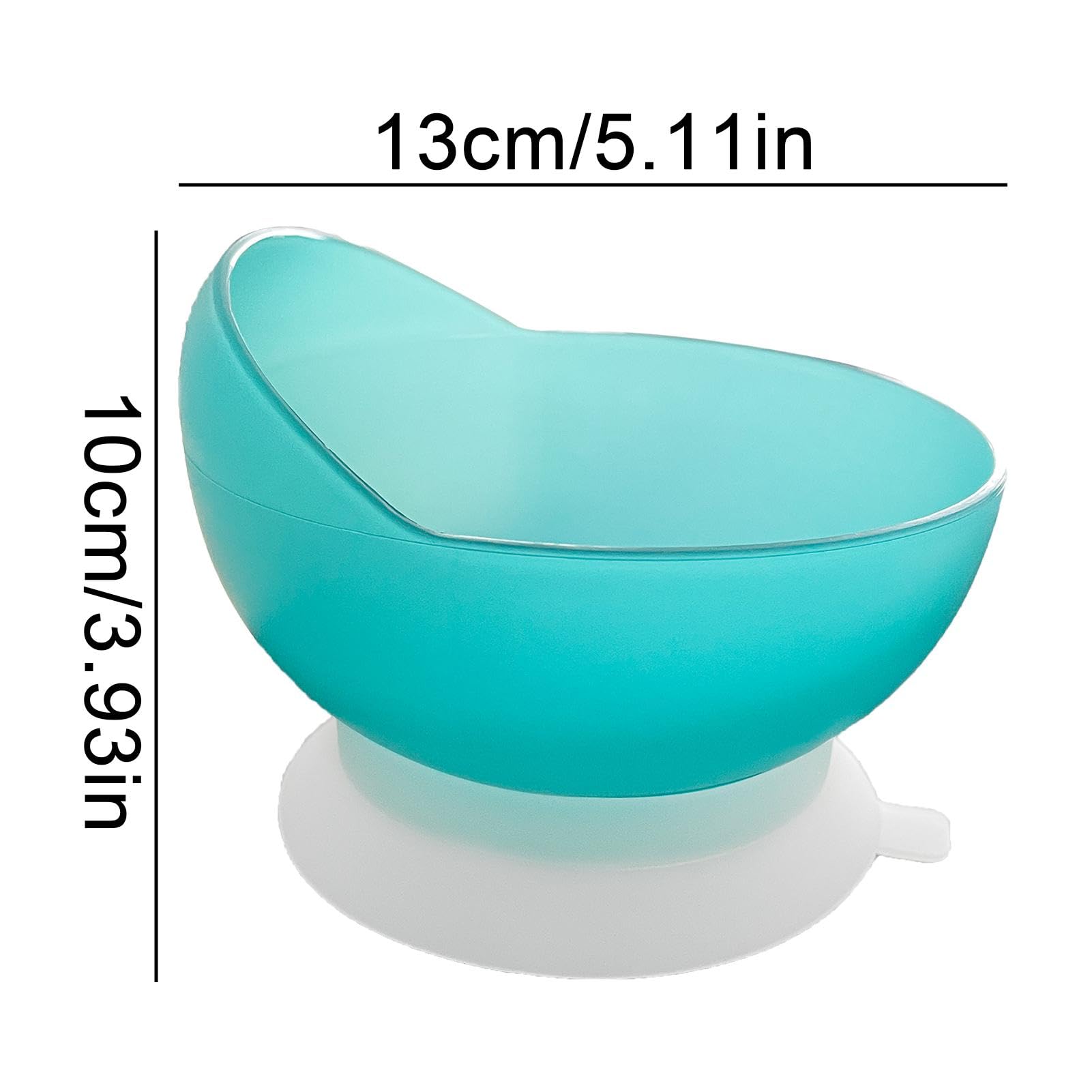 Bols pour personnes âgées, antidérapants, passent au lave-vaisselle, bol à cuvette haute et basse – Assiette creuse avec base ventouse, vaisselle auxiliaire adaptative pour personnes handicapées et