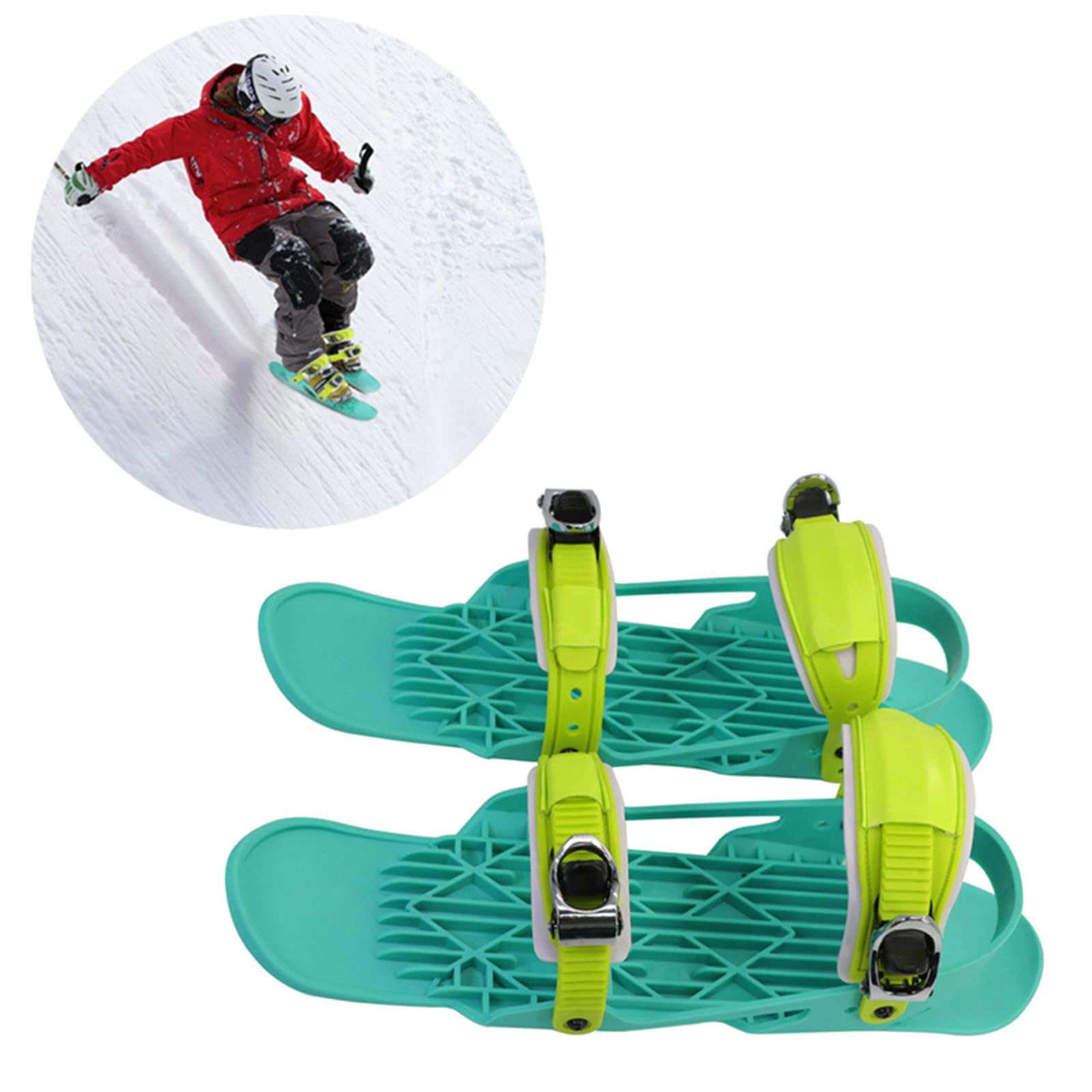 Botas de esquí plegables para un fácil almacenamiento, equipo de esquí de invierno, patines de nieve para invierno, patines de nieve de alta tracción, patines para botas de esquí de nieve