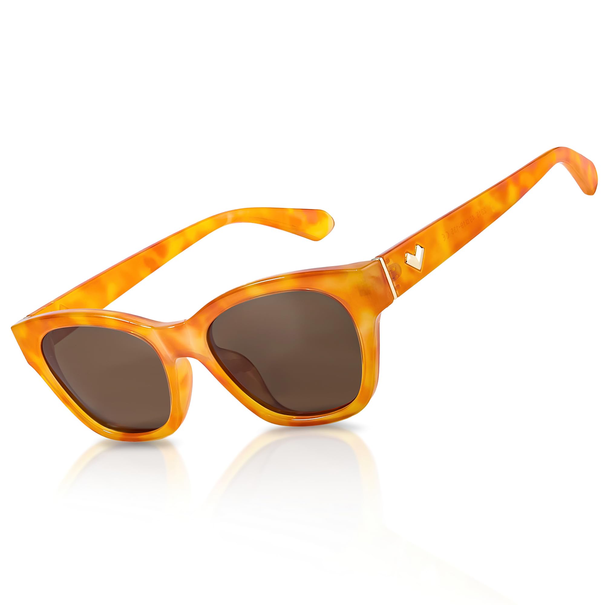 LVIOE Sunglasses for Women 90s Narrow Rectangle Frame Polarized UV400 Protection Lens Retro Style Elegant Design Shade CL2140