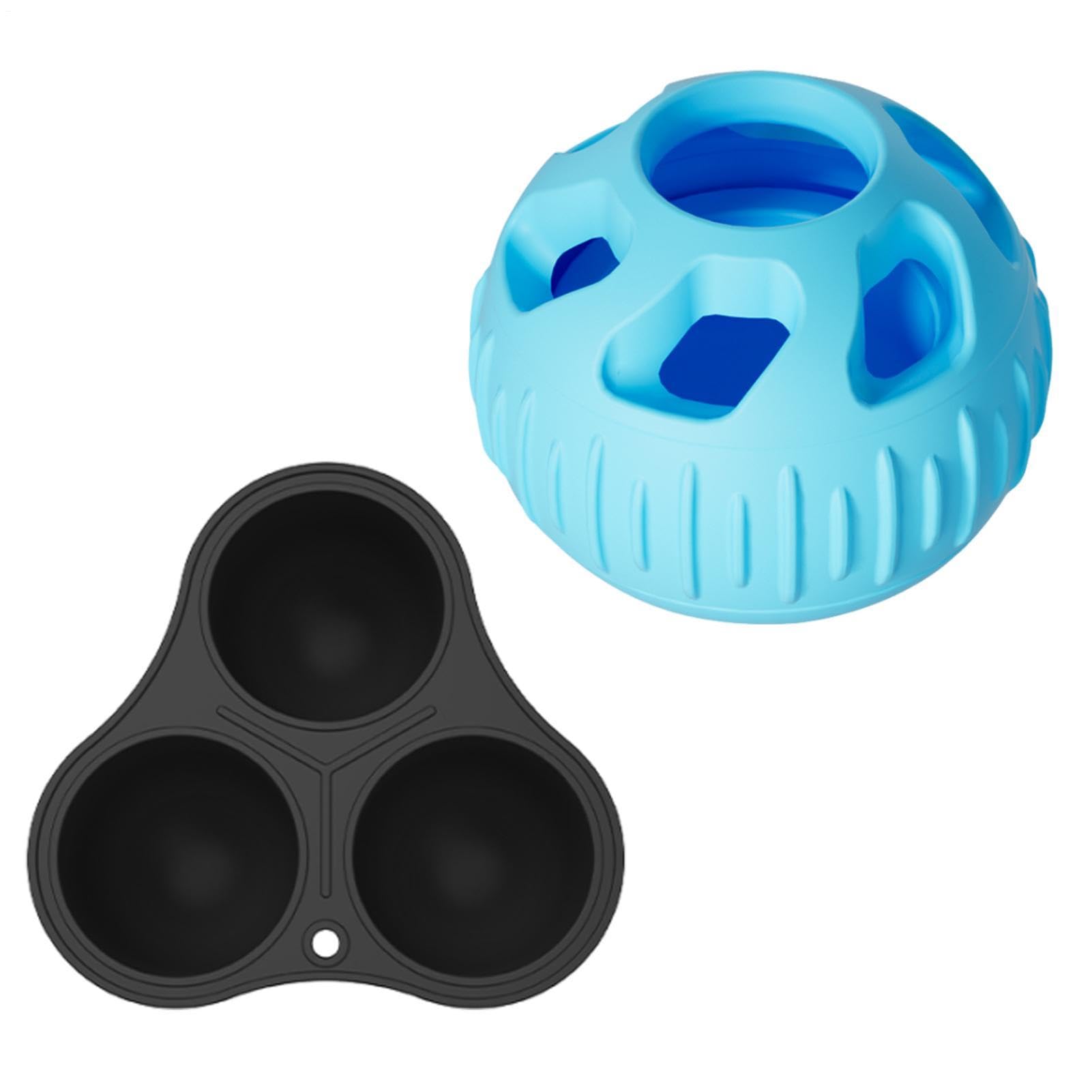 Dog Slow Feeder Ball - Interactive Treat Dispensing Puzzle Toy, Mental Stimulation Game | Durable Chew Resistant Design Enrichment Feeding Solution For Puppies Dogs Training Activity Playtime Exercise