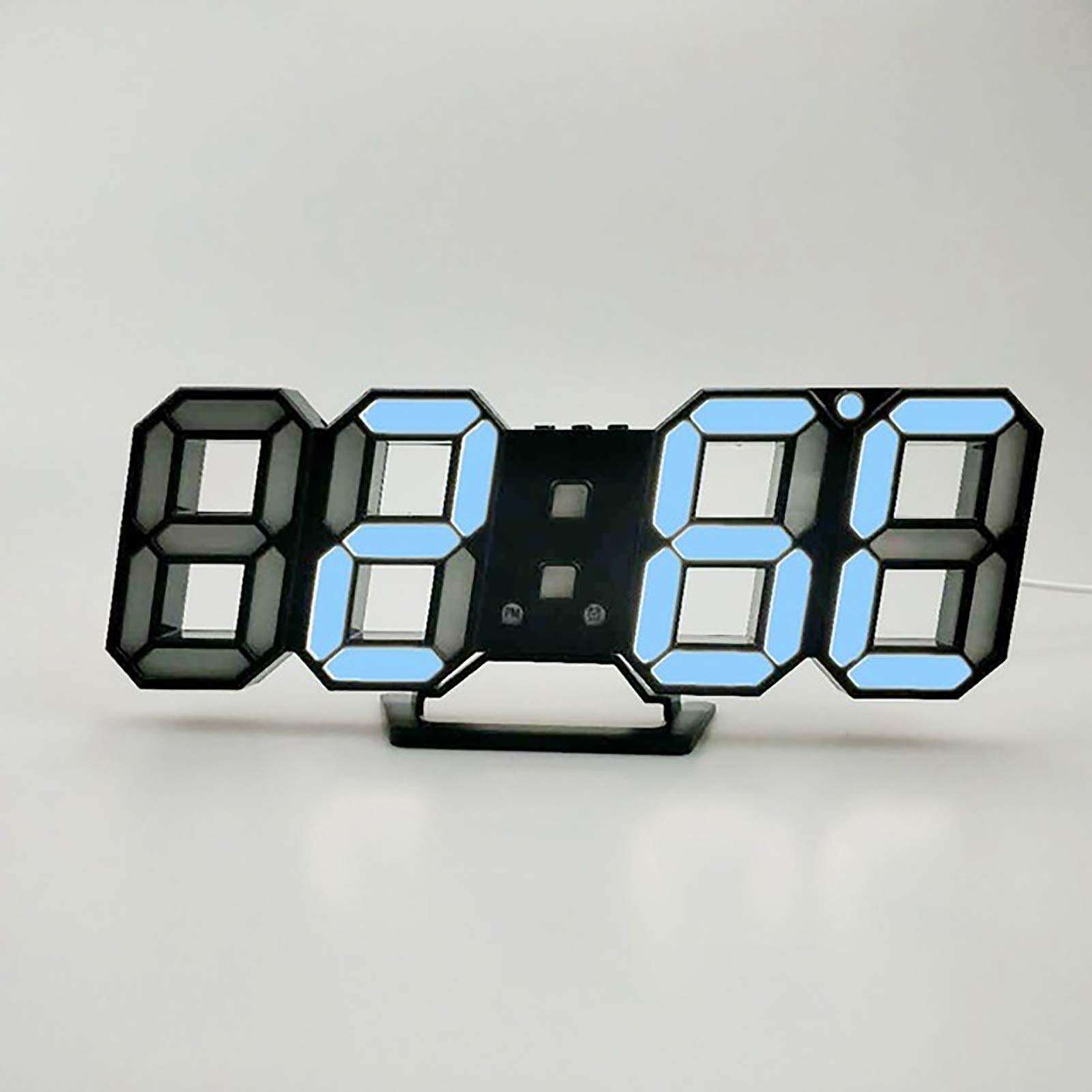 Amazon.com: 3D LED Digital Desktop Alarm Clock,Wall Clock, 9.5