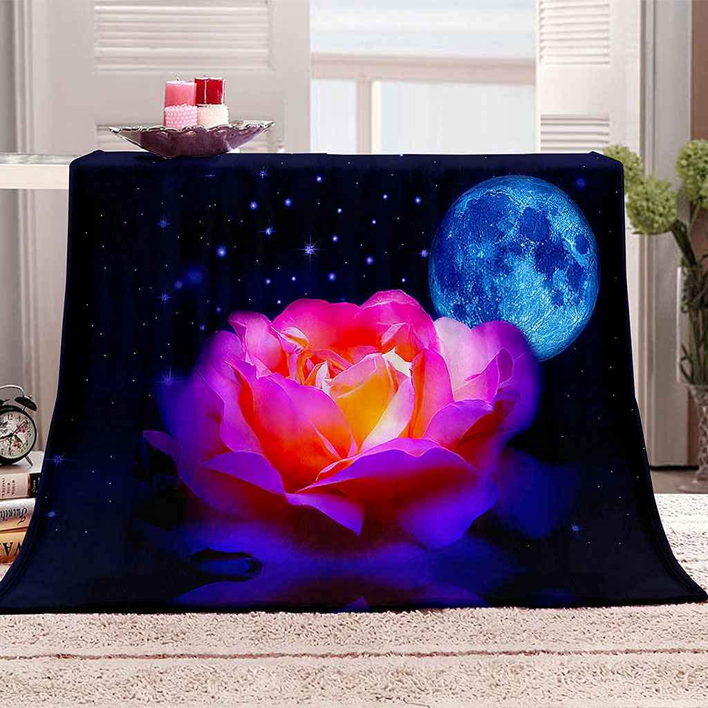 Couverture flanelle rose pour éliminer les frissons nocturnes au lit