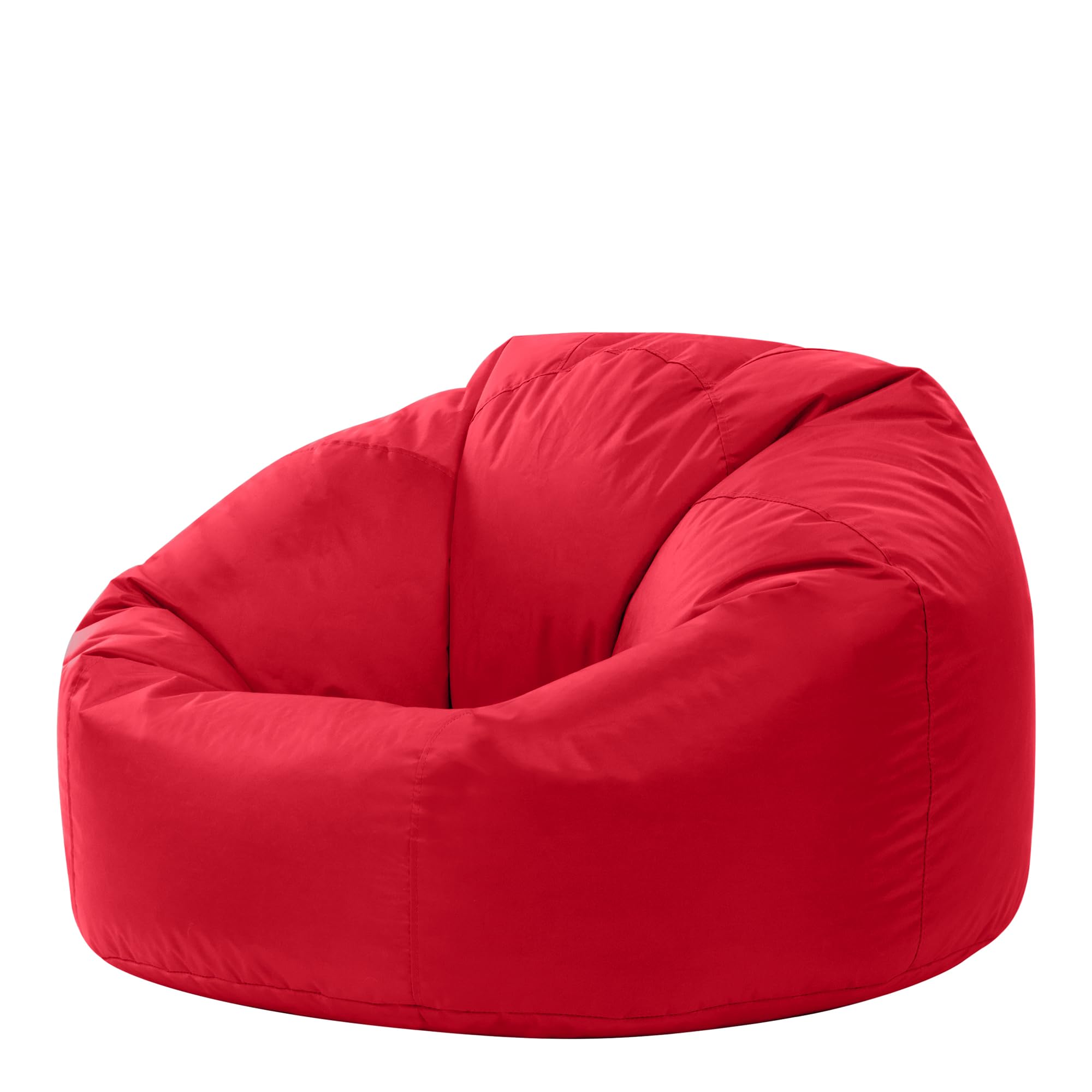 Bean Bag Bazaar Outdoor Bean Bag, Red, Water Resistant Fabric, Large Beanbag with Filling Included, Floor Chair, Garden Chair, Outdoor Seating, Garden Furniture