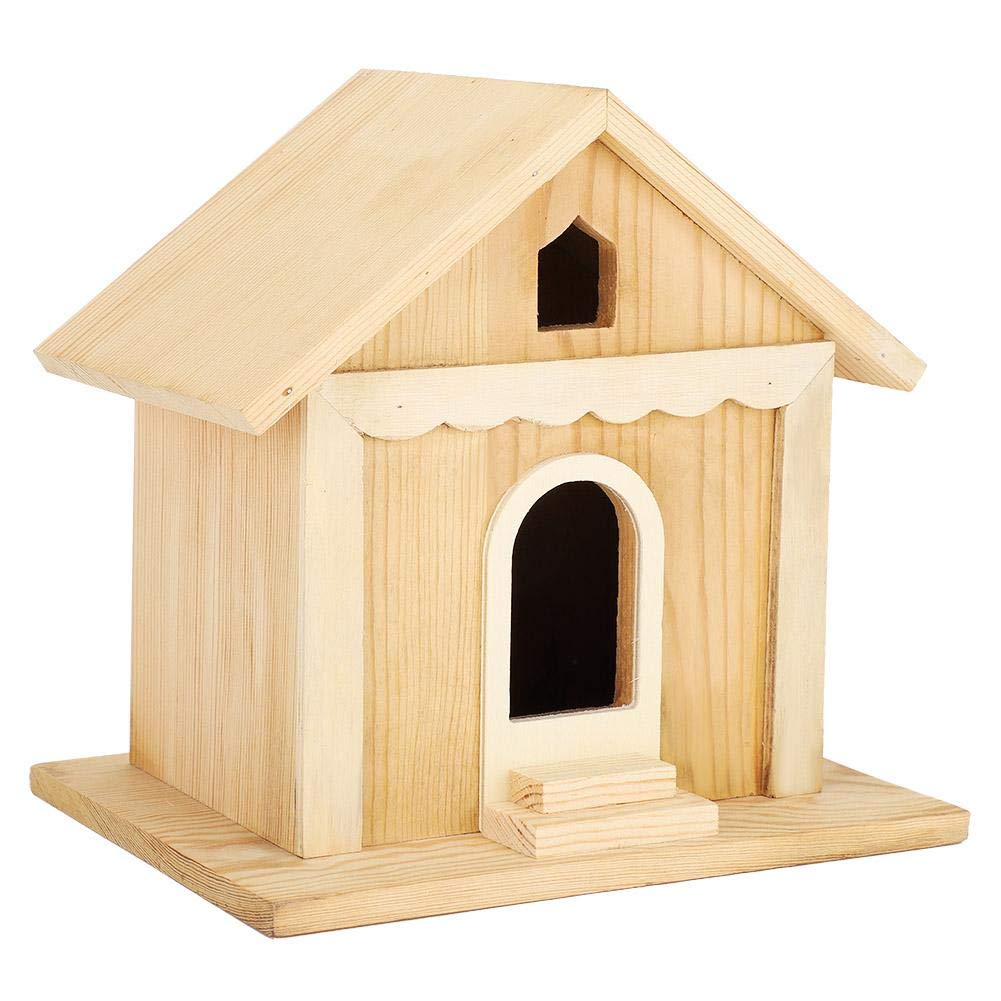 Casetta Per Uccellini Da Esterno, Nidi per Uccelli Birdhouse in Legno, Bird House in Legno massello Spot Garden Nidi per Uccelli in Legno Bird House in Legno per Giardino