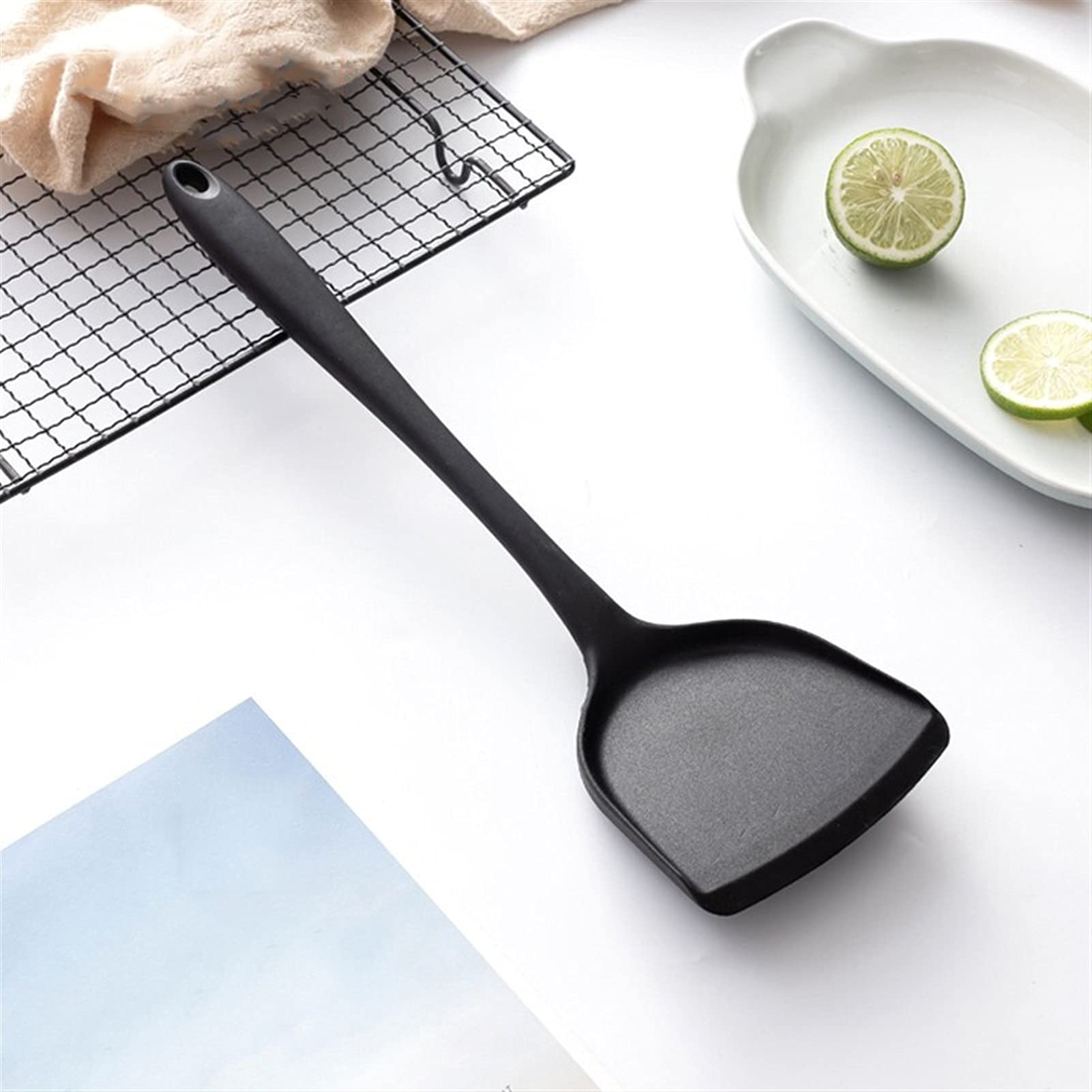 Espátula Herramientas versátiles Espátula de Silicona Mango ergonómico Espátulas de Alta Resistencia al Calor Adecuadas for Uso doméstico Hotel Restaurante Espátula de Cocina