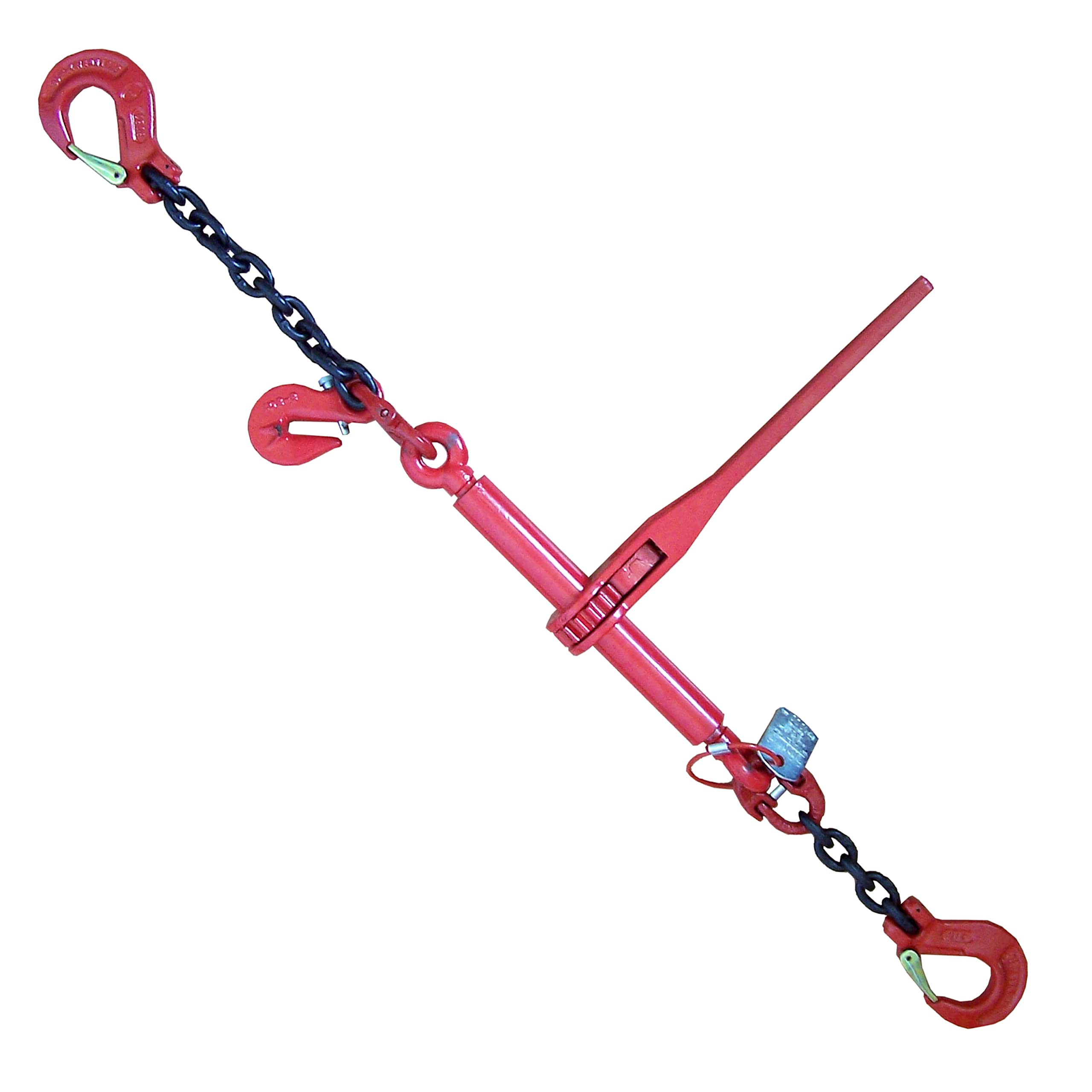 SHZ Zurrkette Spannkette Ratschenspanner Zurrketten 1-teilig Länge 2,5m einteilig 8mm 4000 daN 40kN 4000kg (ZK1-8) (2,5)