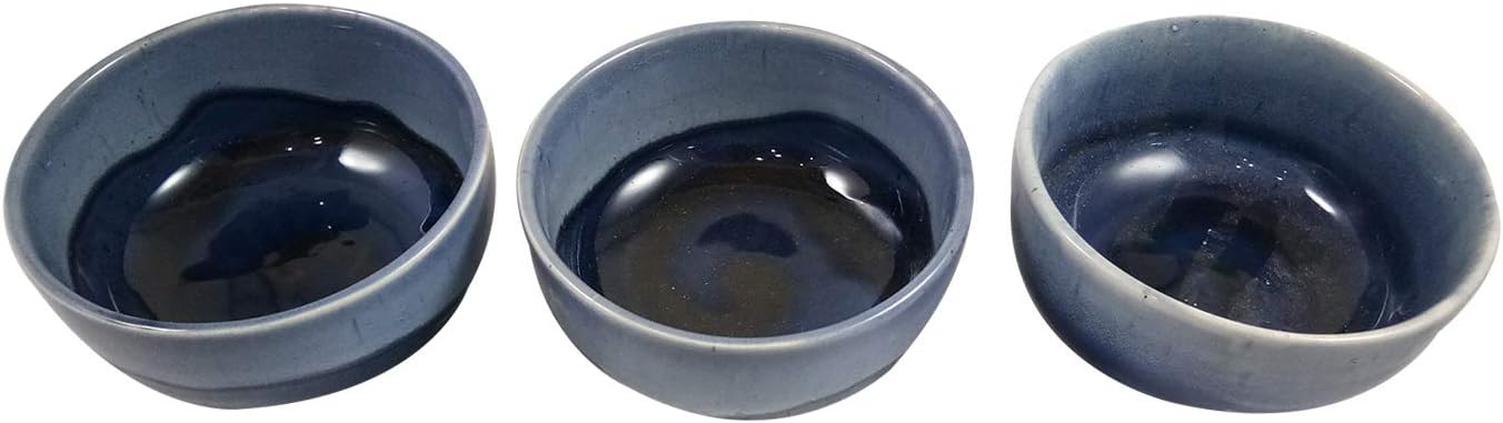Handicraft Ceramic Serving Bowl Set of 3 Mixing Bowls Fruit Bowl Snack Bowl, 350 ml. Best Gifting Made By Awarded Indian Artisan