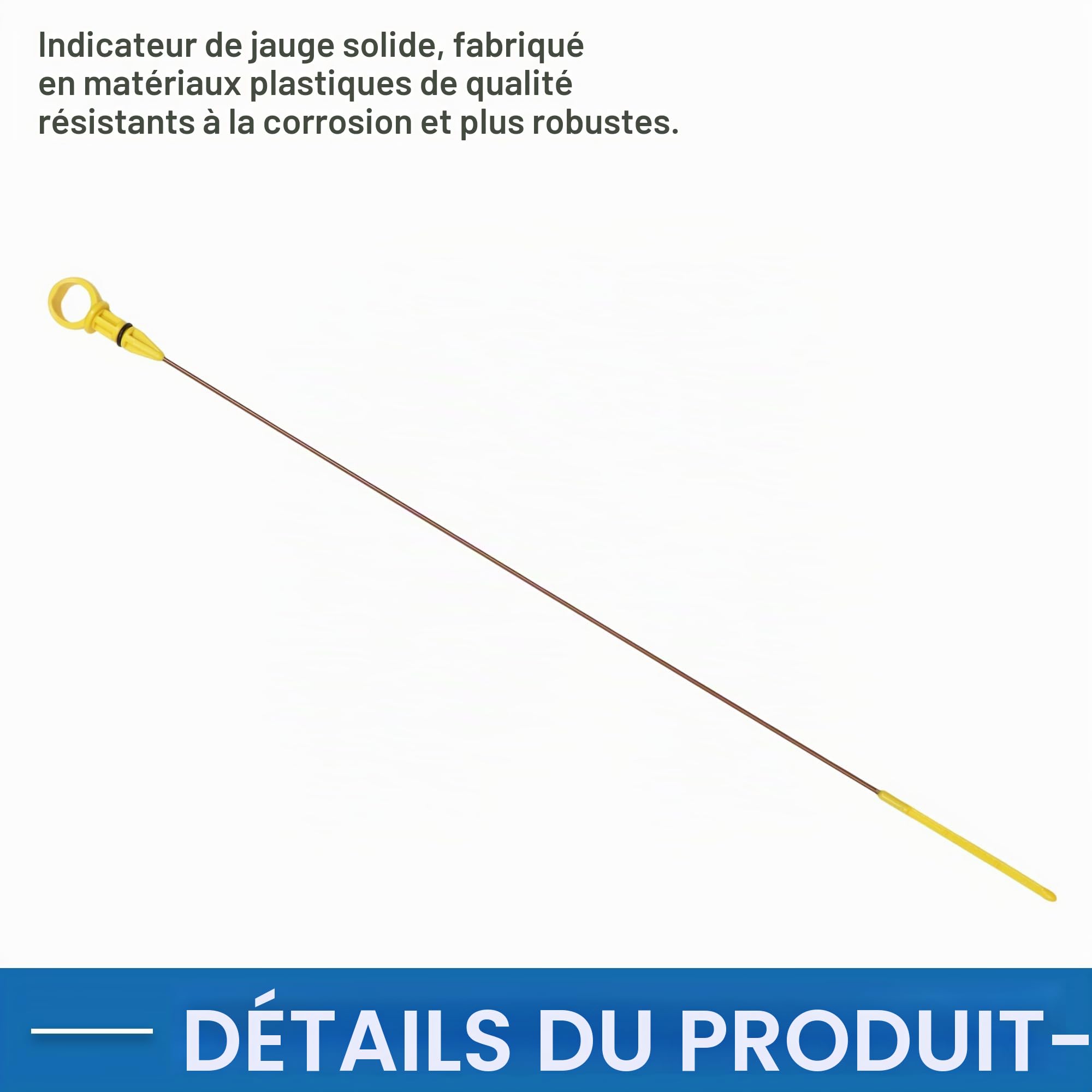 A ABSOPRO Jauge De Niveau D'Huile Moteur Pour Ford C-Max Cb7 10-15 1pc | Pour Ford: CB8 11-15, Kuga CBS 12/CBV 10-12, Mondeo CA2 10-14, S-Max/Galaxy 10-15, OE1782390, Plastique/Métal, À Double Trou