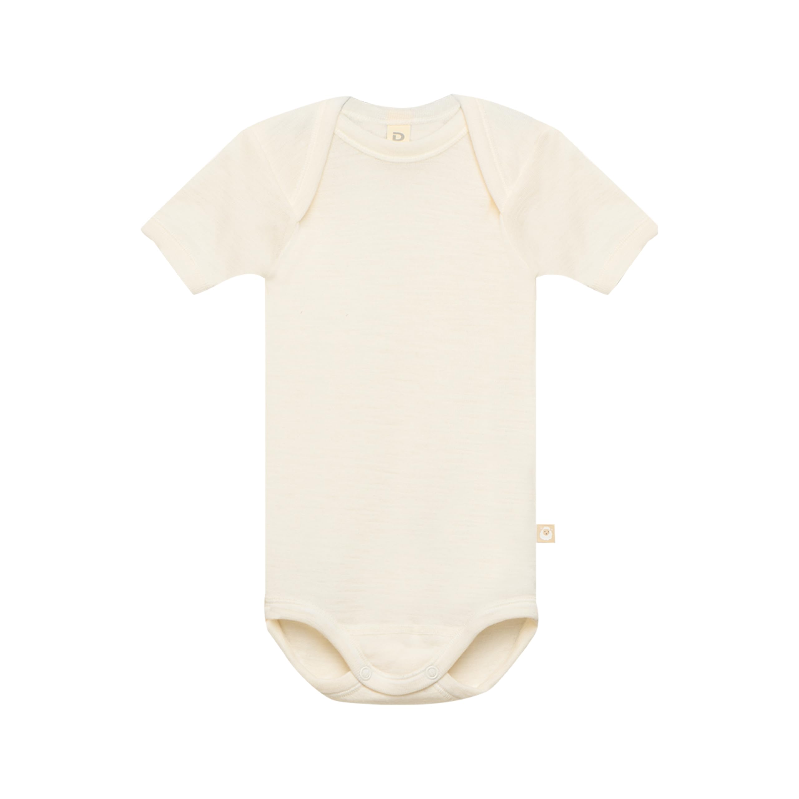 DILLING Baby Bodysuit w/Short Sleeve - Organic Merino Wool Nature 92