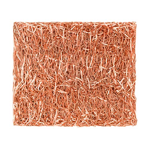 Image of Redecker Mini Copper Scrubber Pads - Small Non-Scratch Scrubbers for Detail Cleaning, Pots, Pans & Edges - Reusable Copper Cleaning Pads, Made in Netherlands