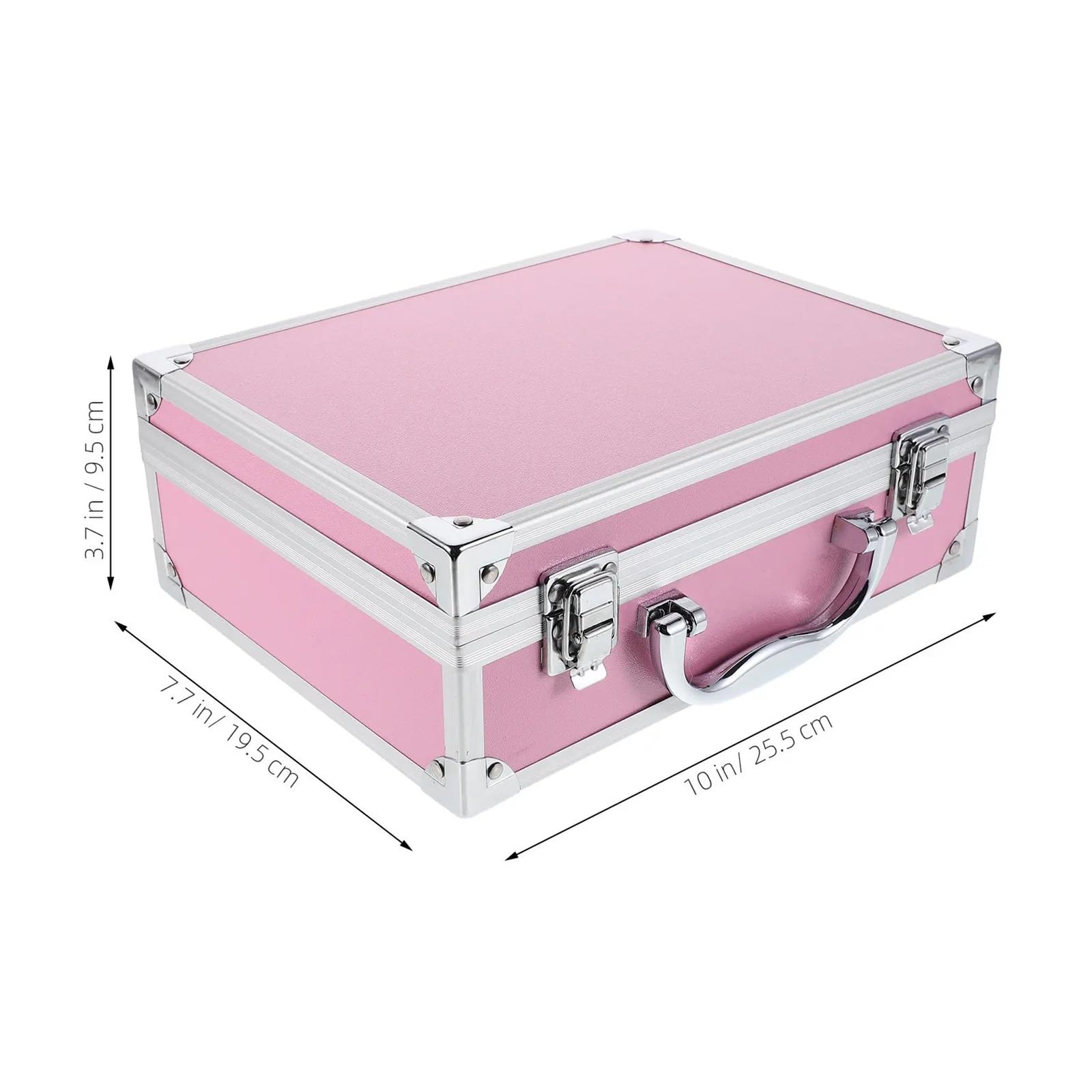Cassetta Portautensili In Metallo Spacious Aluminum Alloy Tool Box | Portable Heavy Duty Case For Makeup Tools Supplies Travel Storage And Professional