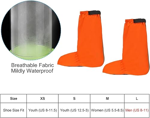 Miniatura 2 de PATIKIL Cubiertas impermeables para zapatos, cubierta de zapatos de lluvia con cremallera, cubiertas para botas de nieve, sobrezapatos para