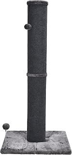 Cat Craft Bobcat Cat Plush Scratching Post with Integrated Cat Toy, Gray, Large (42")