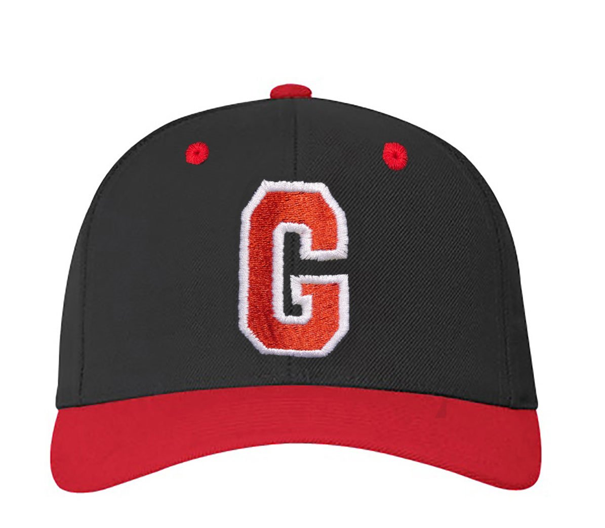 4sold ABC Letter and 23 Numbers Snapback Cap in Red Black/White with Letters A to Z (g)