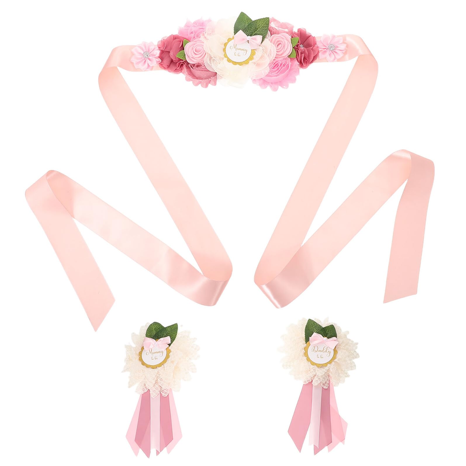 Cinturón de flores para vestido de maternidad y fotos de embarazada 8