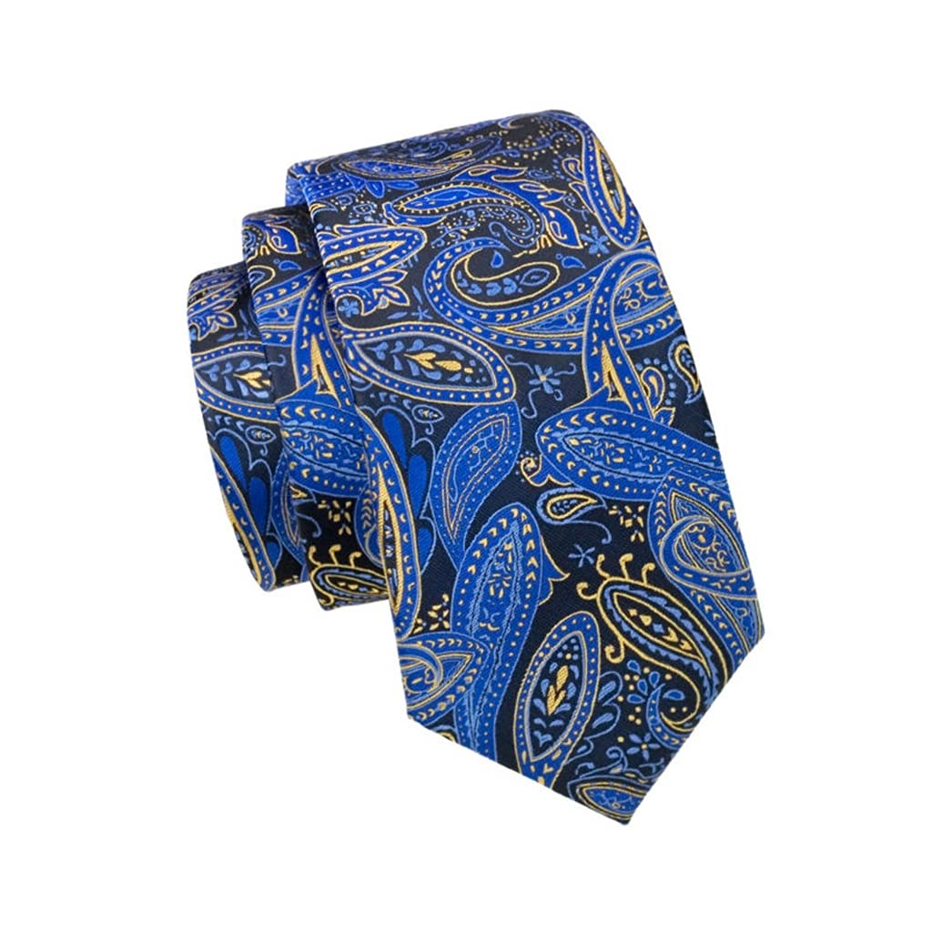 Corbata de Hombre Corbata de Seda Azul Conjunto de Gemelos y pañuelo para Hombre Boda Fiesta Novio Negocios