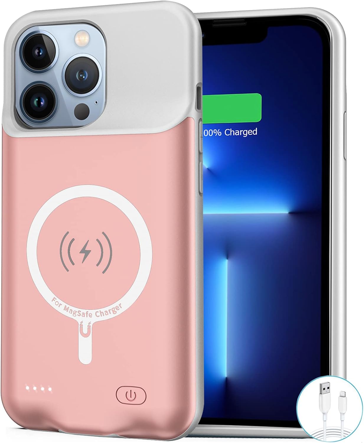 Battery Case for iPhone 13 Pro Max, [8500mAh] Portable