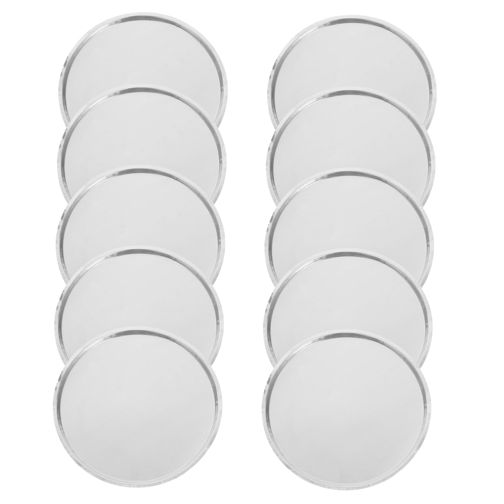 Cabilock 10pcs Small Weighing Trays Aluminum Weighing Plates 50ml Mini Scale Trays Powder Weighing Tray for Detailed Precise Lab Industrial Weighing Tasks