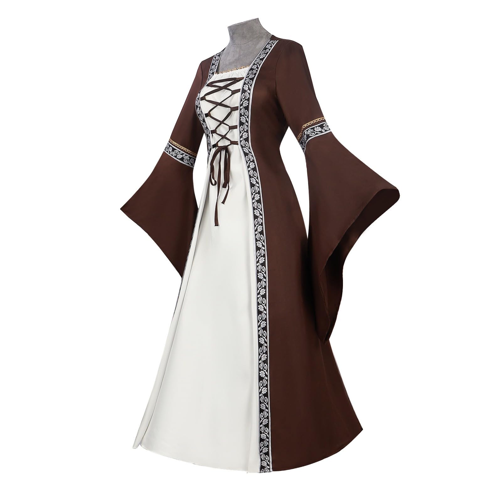 Disfraz Medieval Mujer Vestido Vestidos Medievales Disfraces Victoriana Dress Victoriano Talla Trajes Renacentista Vestidosfalda Halloween Epoca Ropa Grande