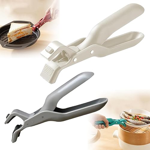 Miniatura 12 de Pinzas para placa caliente, clip multifunción antiquemaduras, clip de silicona antideslizante con aislamiento térmico antiquemaduras, pinzas