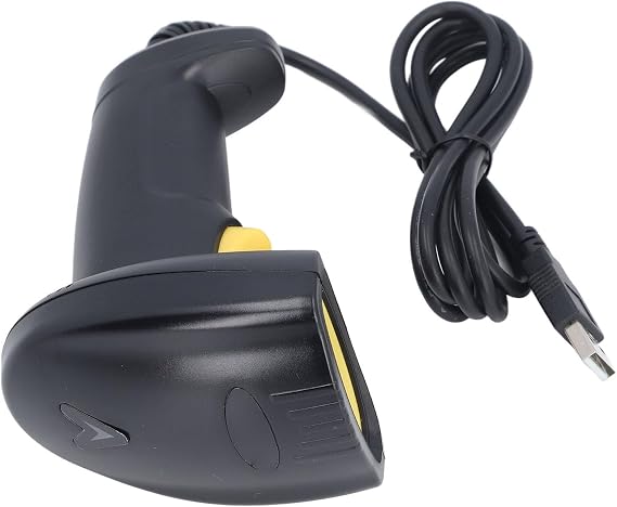 Compatible with, OS X, Android, and iOS Systems - Handheld Barcode Scanner with USB Wired Connection - 1D CMOS Image Sensor Reader with 640 x 480 Resolution and 5mil Accuracy