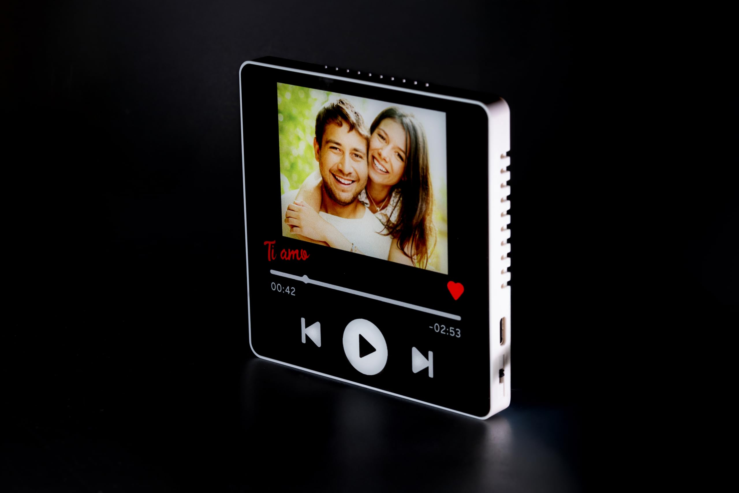 Calamita Musicale Personalizzata con Foto e Canzone anche Cassa Bluethot - Idea Regalo Festa della Mamma - San Valentino - Per Coppie - Per Innamorati - Per Papà