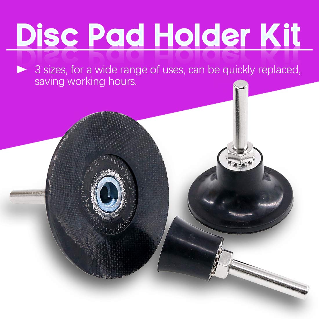 Lot De 5 Supports Disque Quick Change Swpeet - 1", 2", 3" Adaptateurs Caoutchouc Pour Polissage, Ponçage, Meuleuse & Perceuse