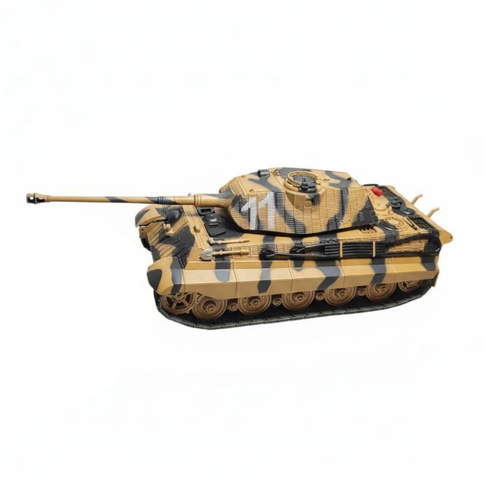 Carro Armato Tigre Tedesco 1 32 Modello Tank Carro Mezzo Militare Collezionabile Costruzione Robusta in Lega di Zinco Finitura Bronzata Adatto per, Mimetico