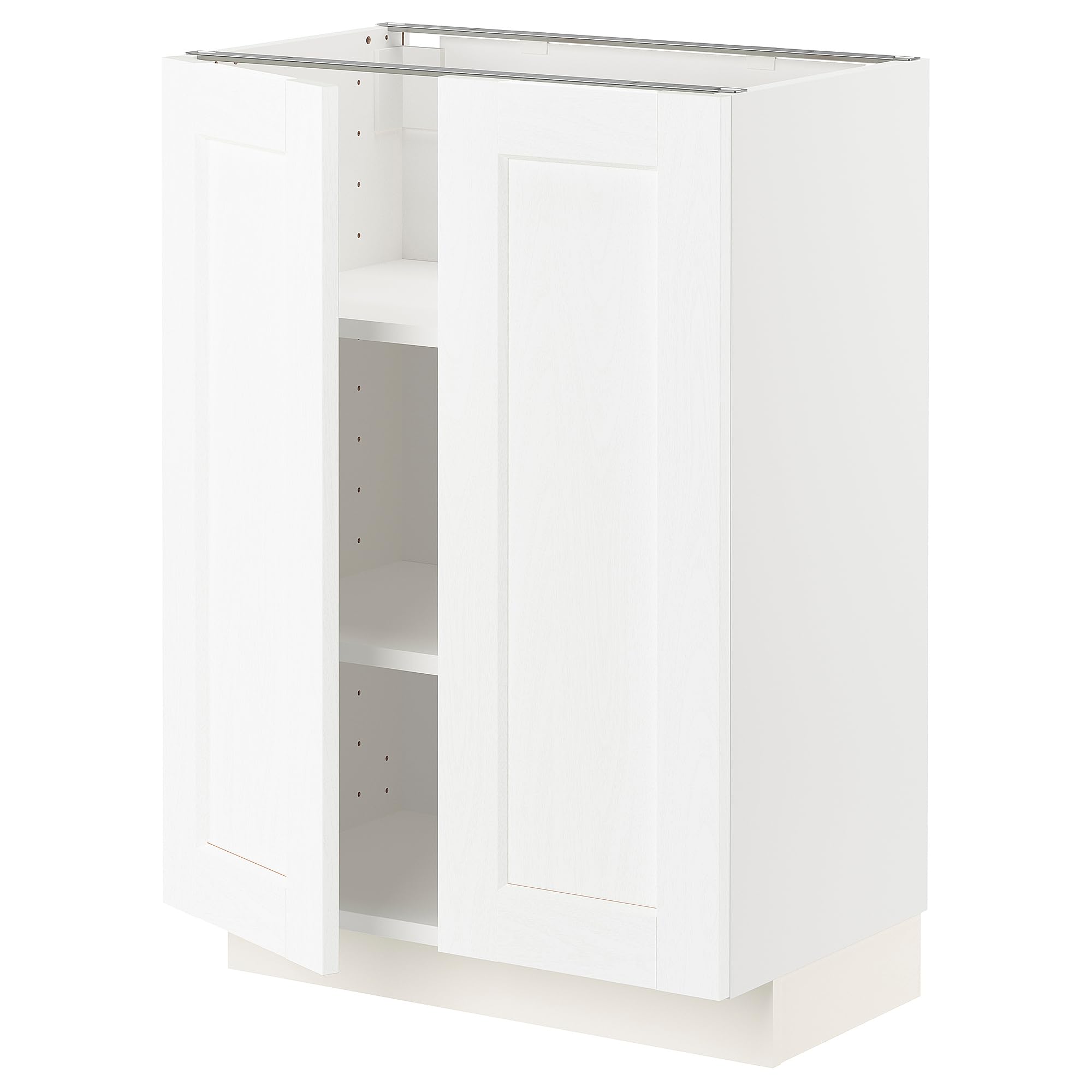 Meuble bas METOD effet bois blanc, l'élégance des finitions Enköping