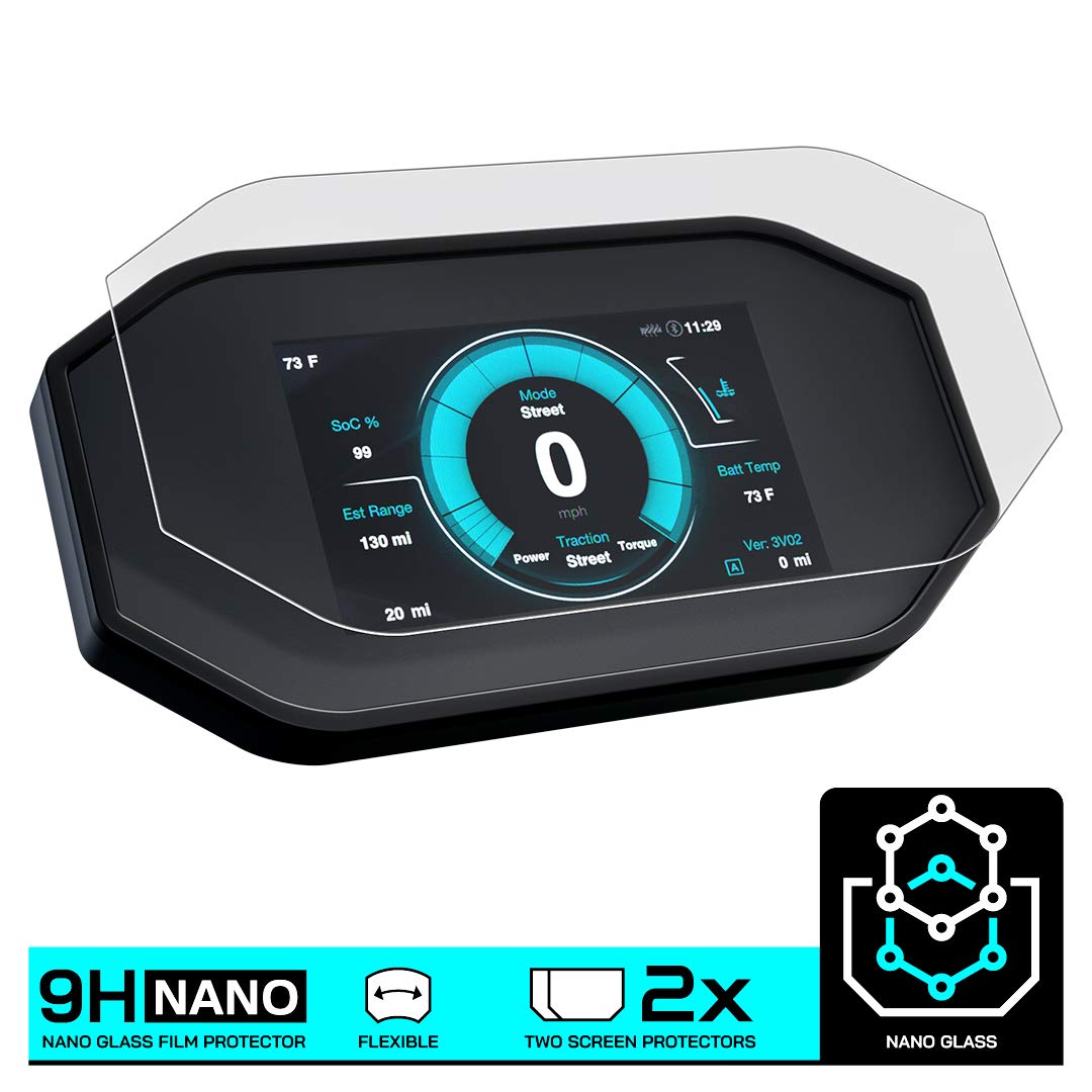Speedo Angels Nano Glass Tableau de Bord Protector d'écran pour Zero SR/F (2019+) x 2