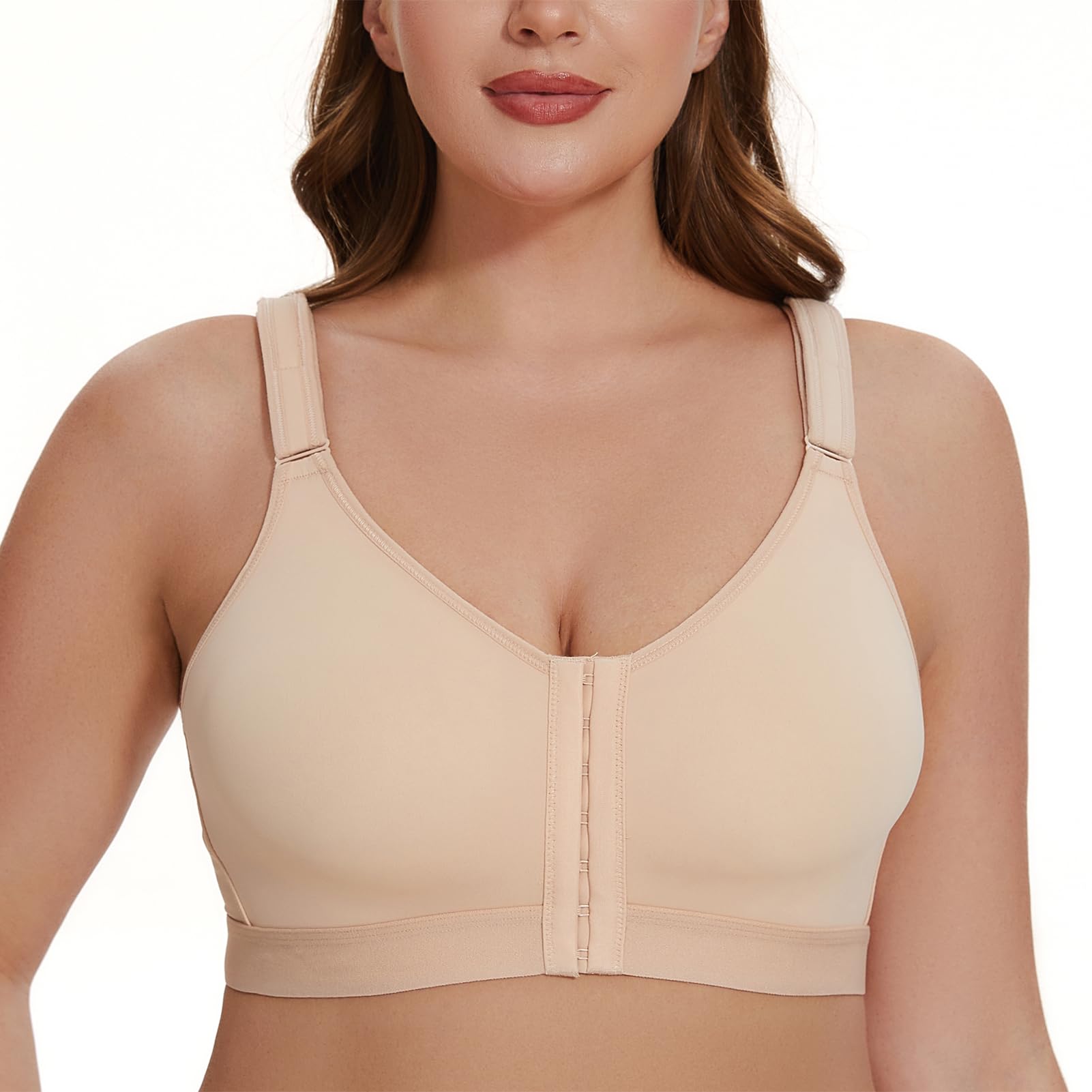 MELENECA Sujetador de Postura con Cierre Frontal para Mujer, sin Cables, poscirugía, Talla Grande