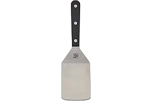 9.65-Inch Sabatier Triple Rivet Stainless Steel Wide Metal Turner Spatula