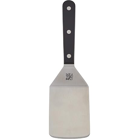 9.65-Inch Sabatier Triple Rivet Stainless Steel Wide Metal Turner Spatula