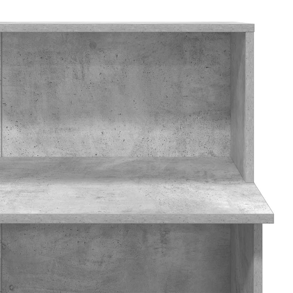 lada recepcyjna betonowa szara 100 x 50 x 103,5 cm materiał drewnopochodny