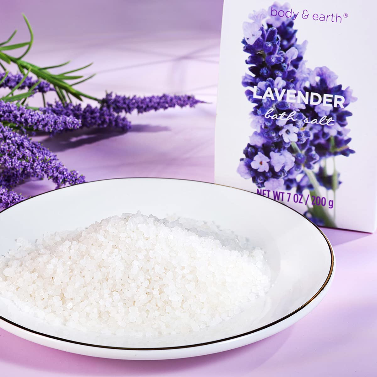 Lavanda Regalo Donna Set da Bagno 7 Pezzi, Regalo Donna Compleanno, Regalo Festa Della Mamma, Confezione Idee Regalo Donna