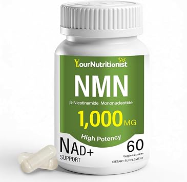 NMN Supplements 1000mg -99.9% Purity Tested- NAD+ Precursor - Non-GMO - 60 Vegan Capsules
