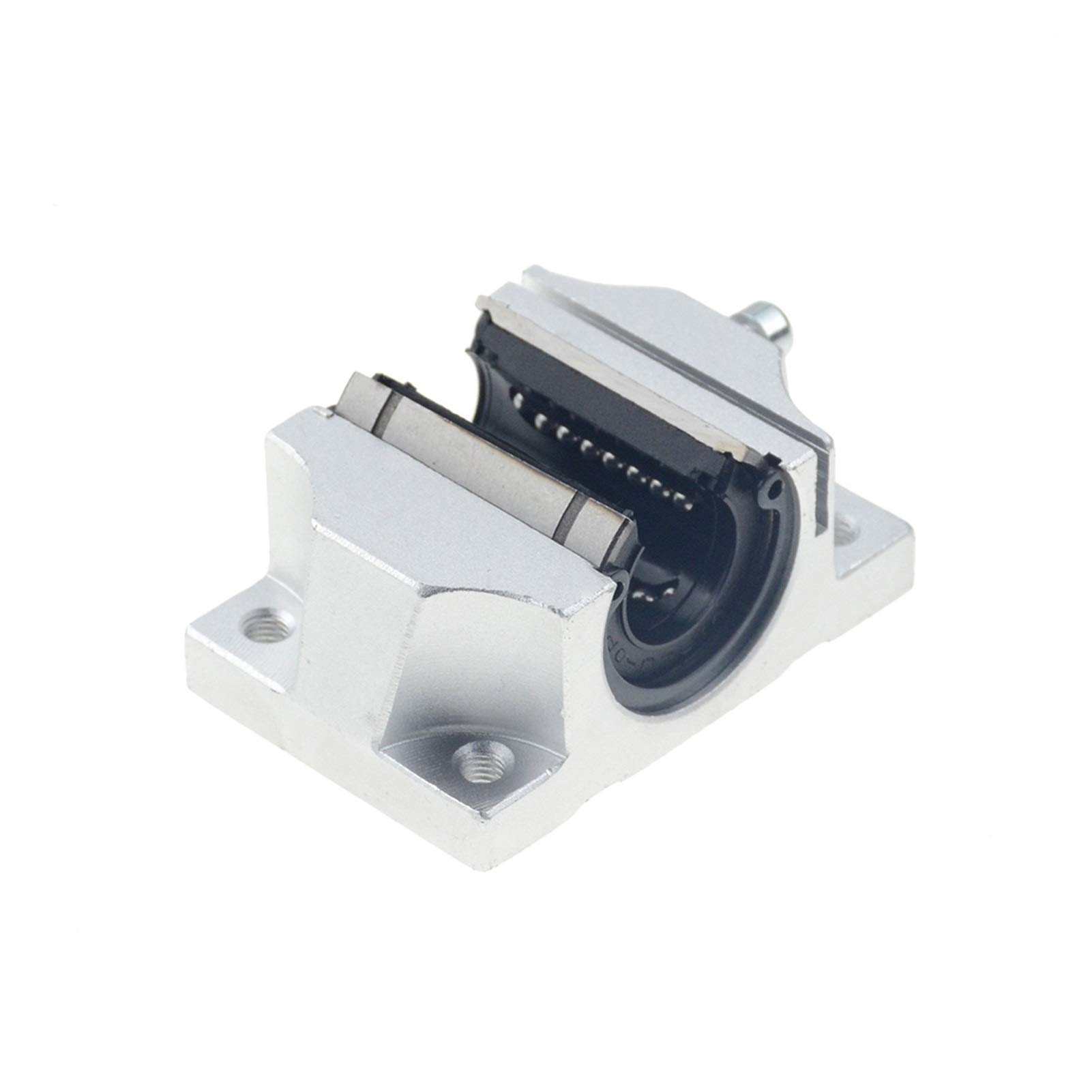 Übertragung TBR16UU TBR20UU TBR25UU TBr30UU 16mm linearer Kugellagerstützblock CNC-Router für 3D-Druckerteile Linearschiene (Guide Length : 2pcs TBR20UU)