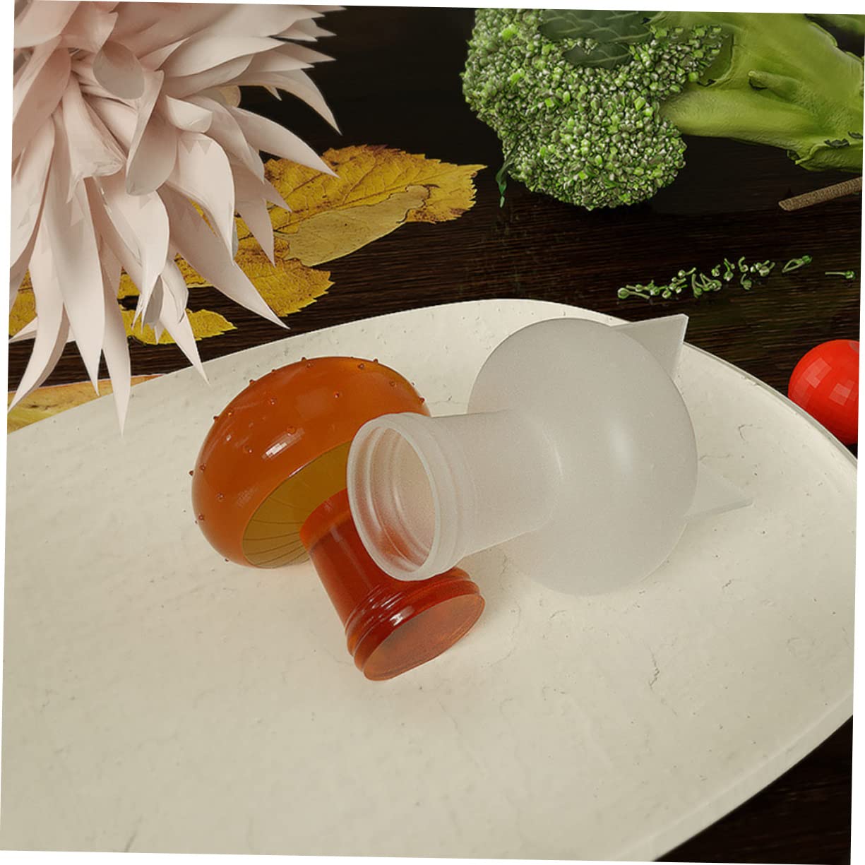 jojofuny 2 Set Stampi Silicone Per Decorazioni Forma Fungo Kit Diy Per Creazioni Artigianali Facili Da Utilizzare E Smontare Materiale Resistente E Flessibile Per E Decorazioni 4 Pezzi*2
